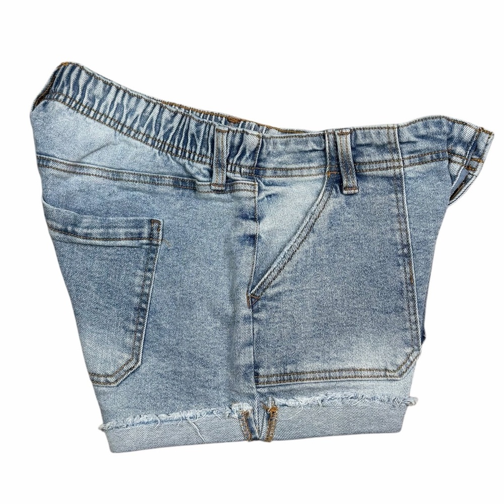 REgeneration by Celebrity Pink Light Wash Mid Rise Cuffed Utility Shorts - Small - Picture 4 of 11